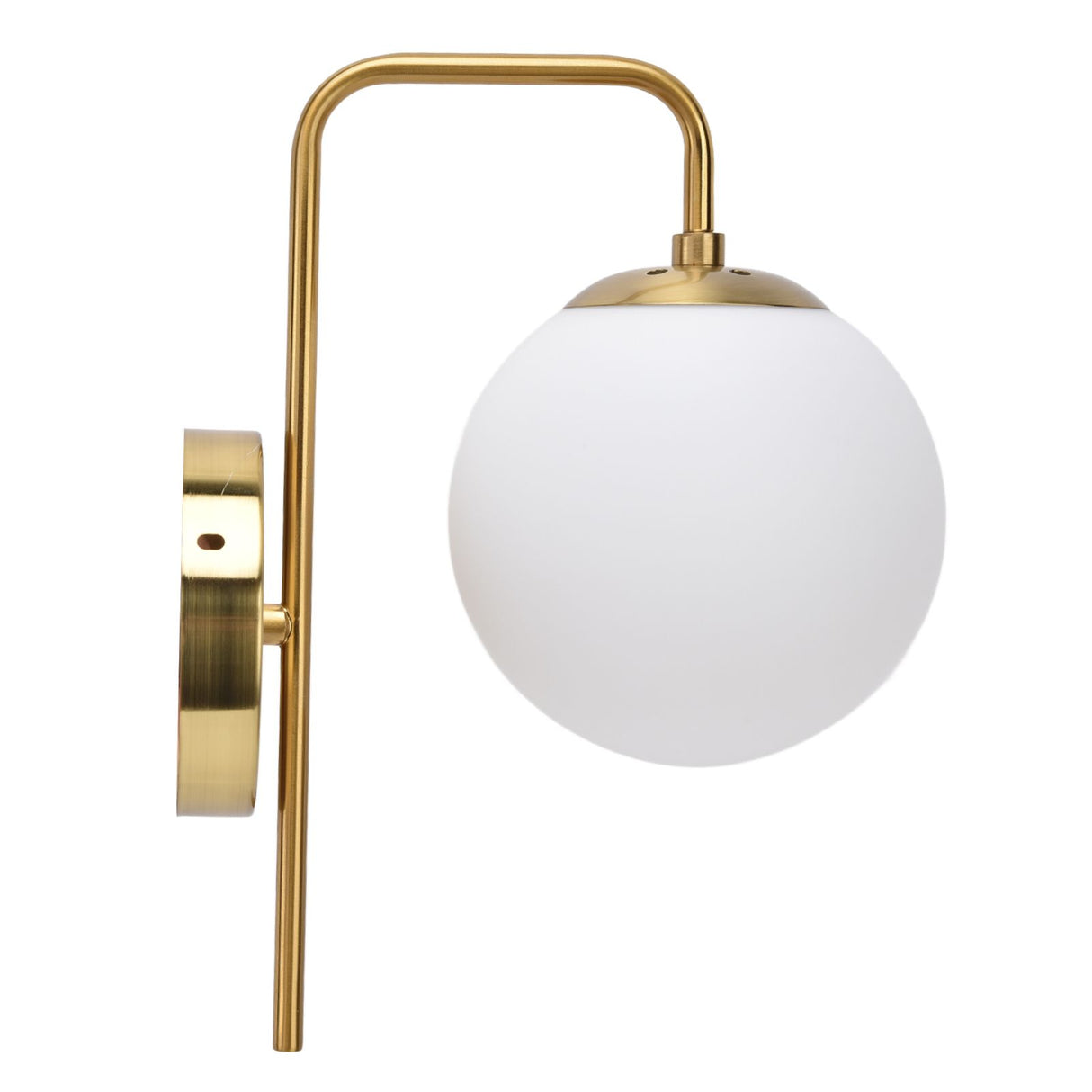 Glass ball wall lamp soft glow