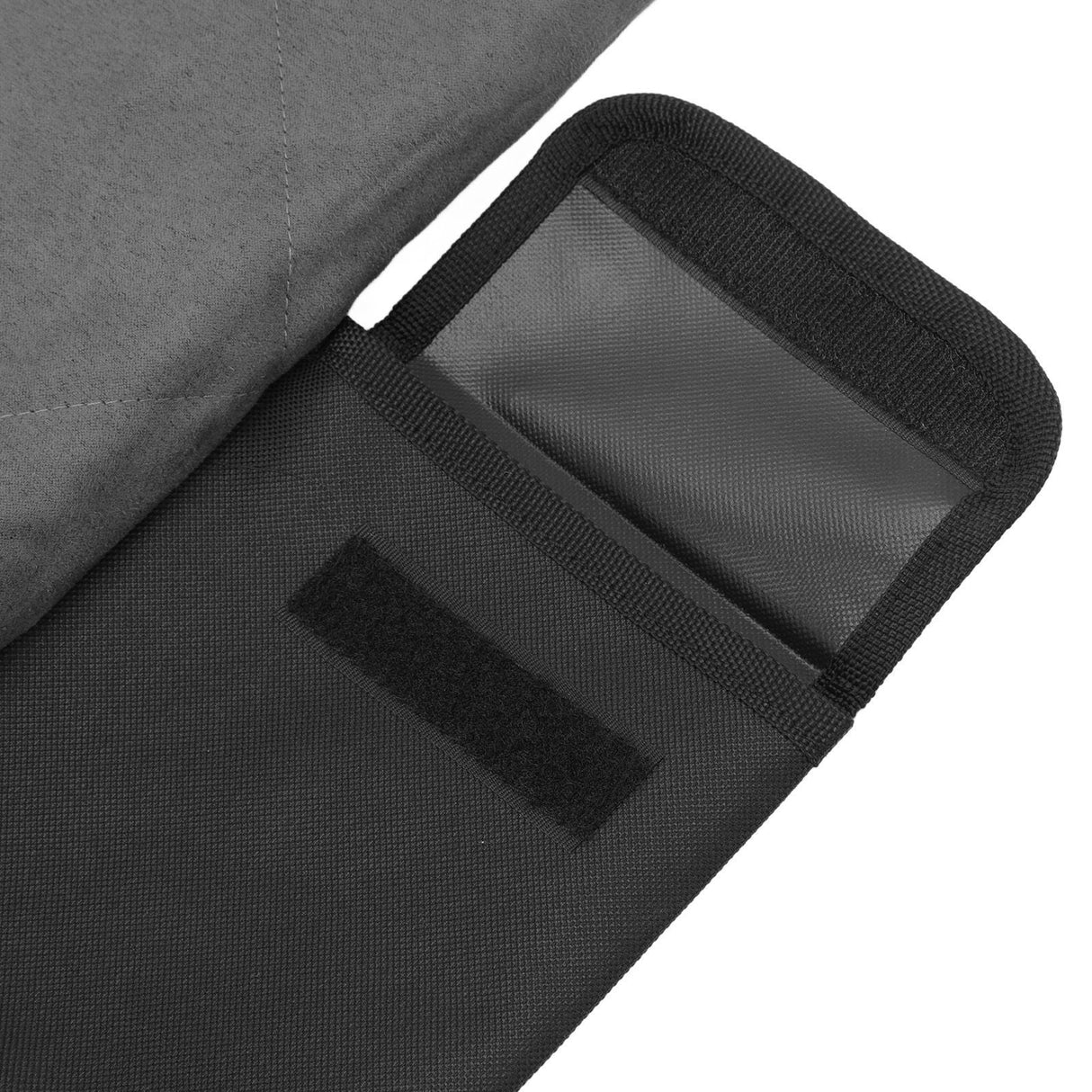 Edith Heated Seat Cushion, Foldable Stadium Pad with Backrest, 3 Heat Levels, Grey