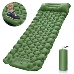 Bugaboo Sleeping Pad, Ultralight Inflatable with Built In Pump and Pillow, Black