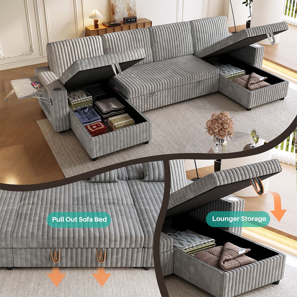 Lloret 5 Seater Sectional Sofa, Grey