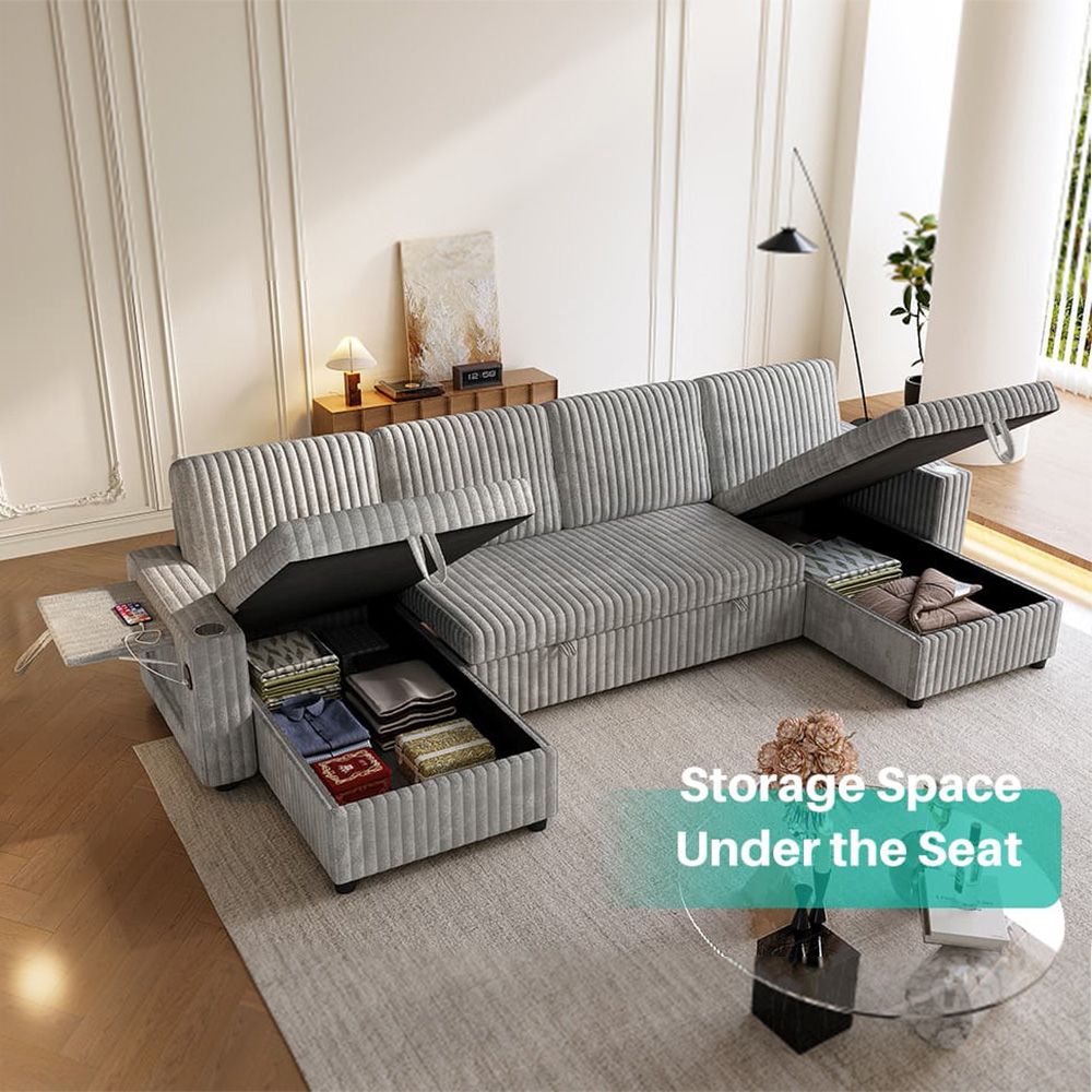 Lloret 5 Seater Sectional Sofa, Grey