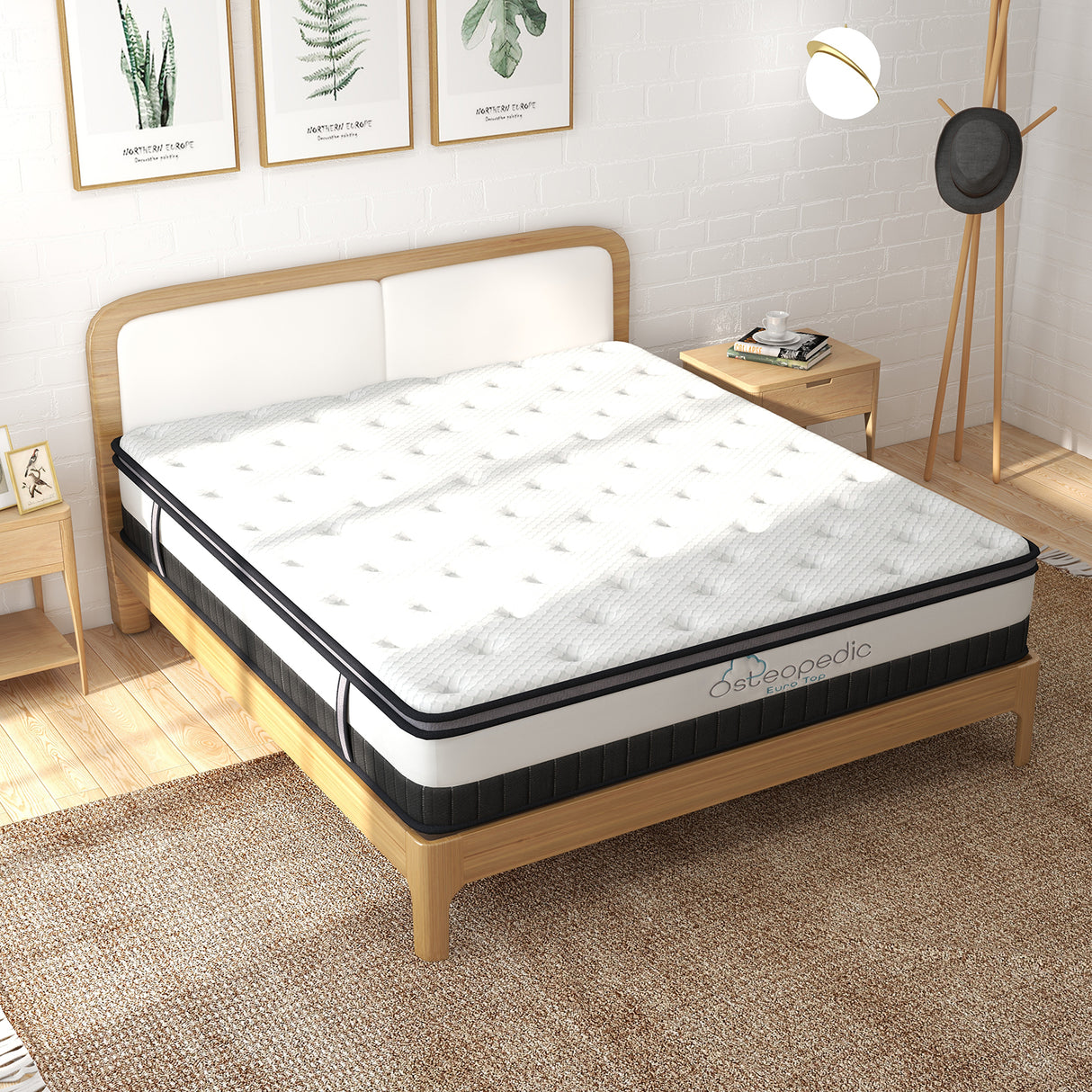 Genzano King Single Mattress, White