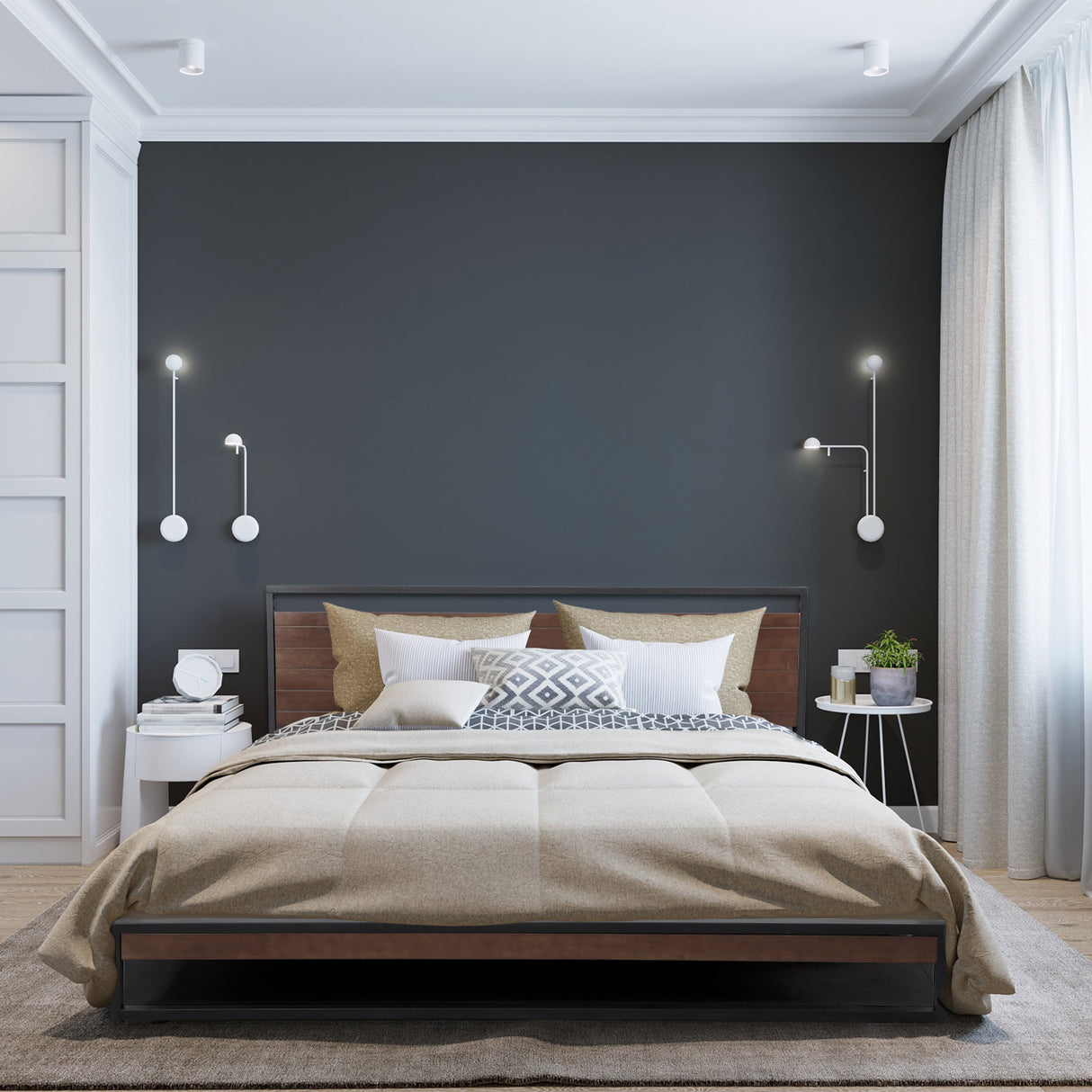 Ariccia Single Bed Frame, Black