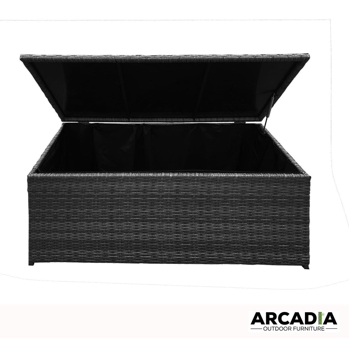 Sultana Point Outdoor Storage Box, Black