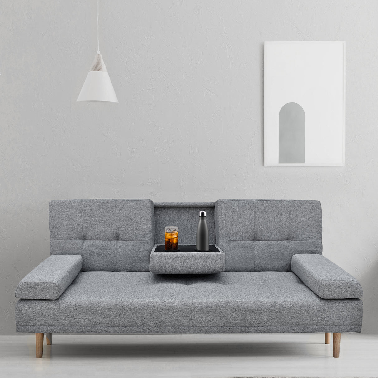 Miramar 3 Seater Sofa Bed, Grey