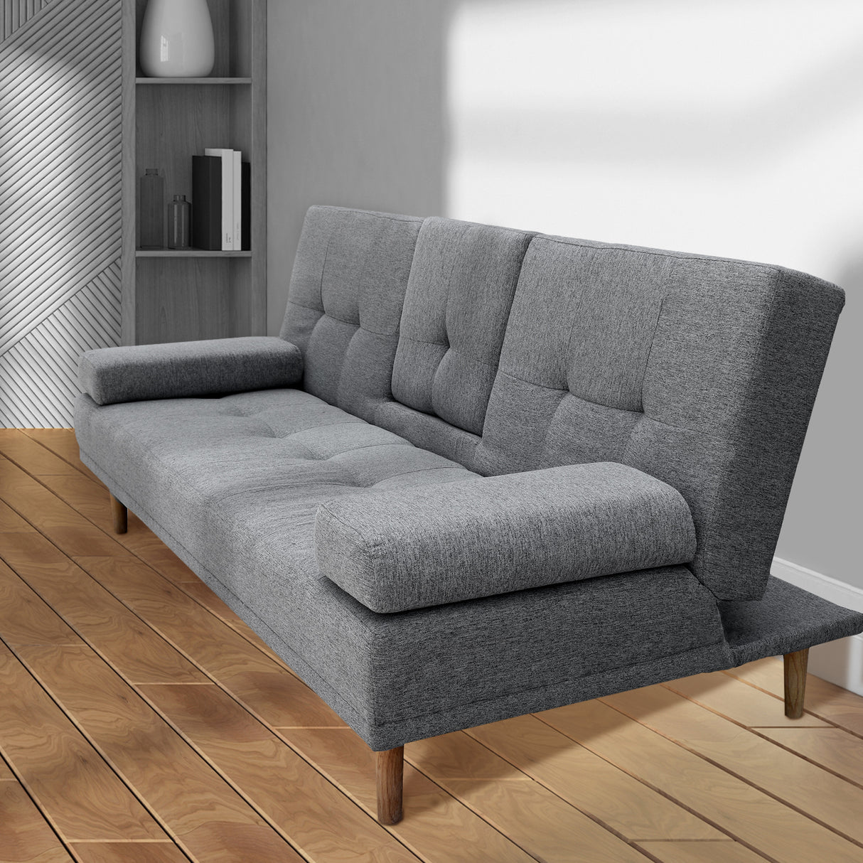 Miramar 3 Seater Sofa Bed, Grey