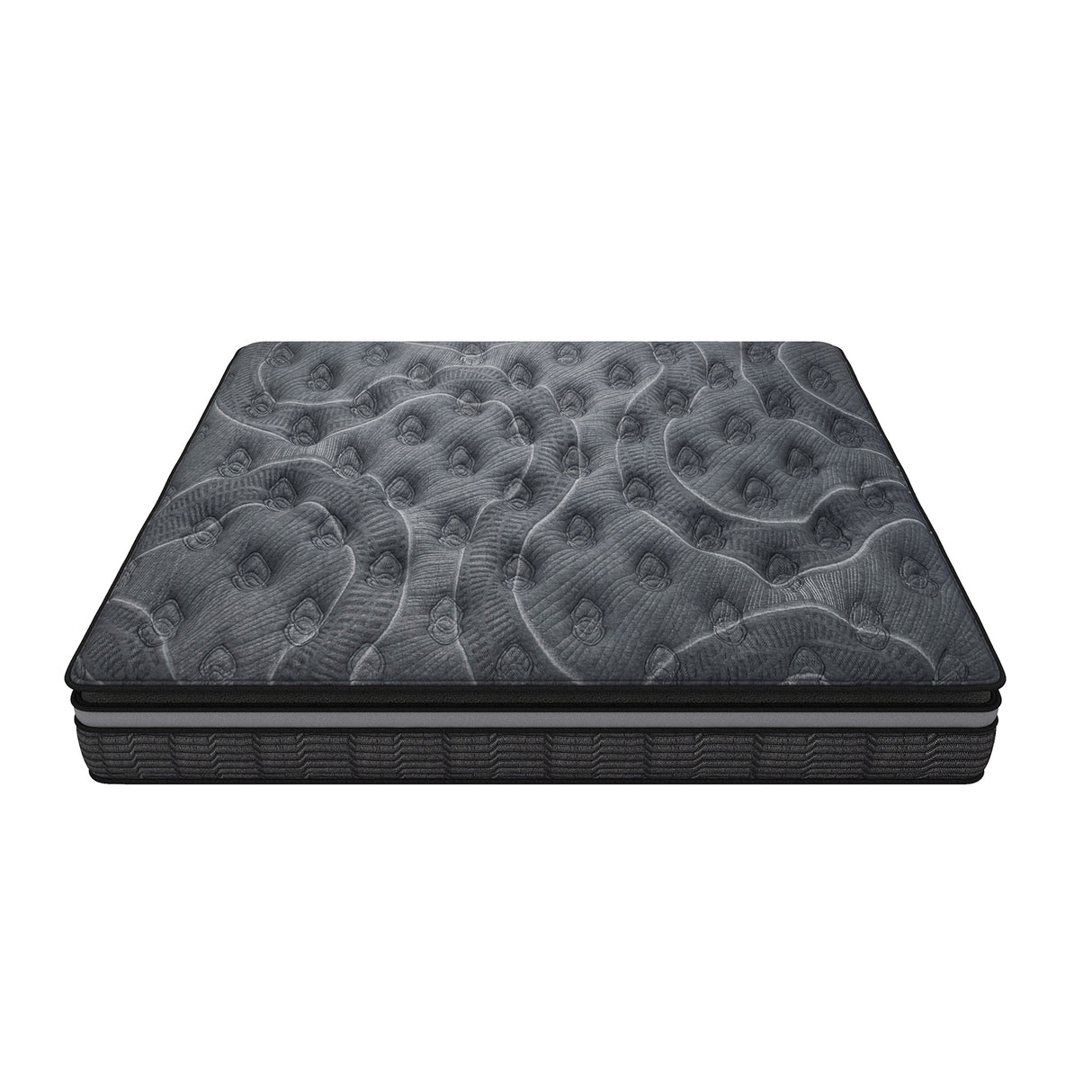 Medium firm double layer Euro top pocket spring mattress, 34cm single