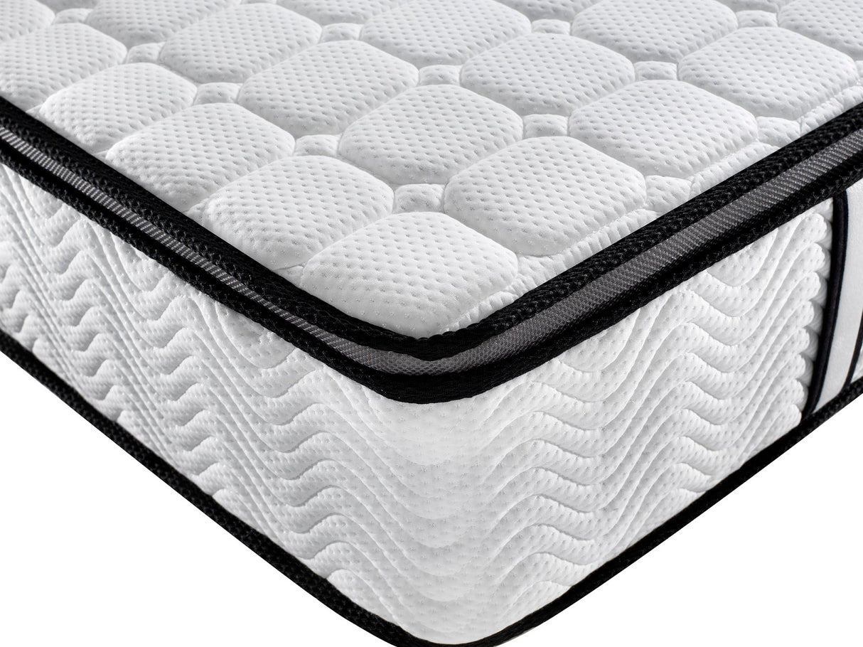 Rocca Single Mattress, White Grey and Black