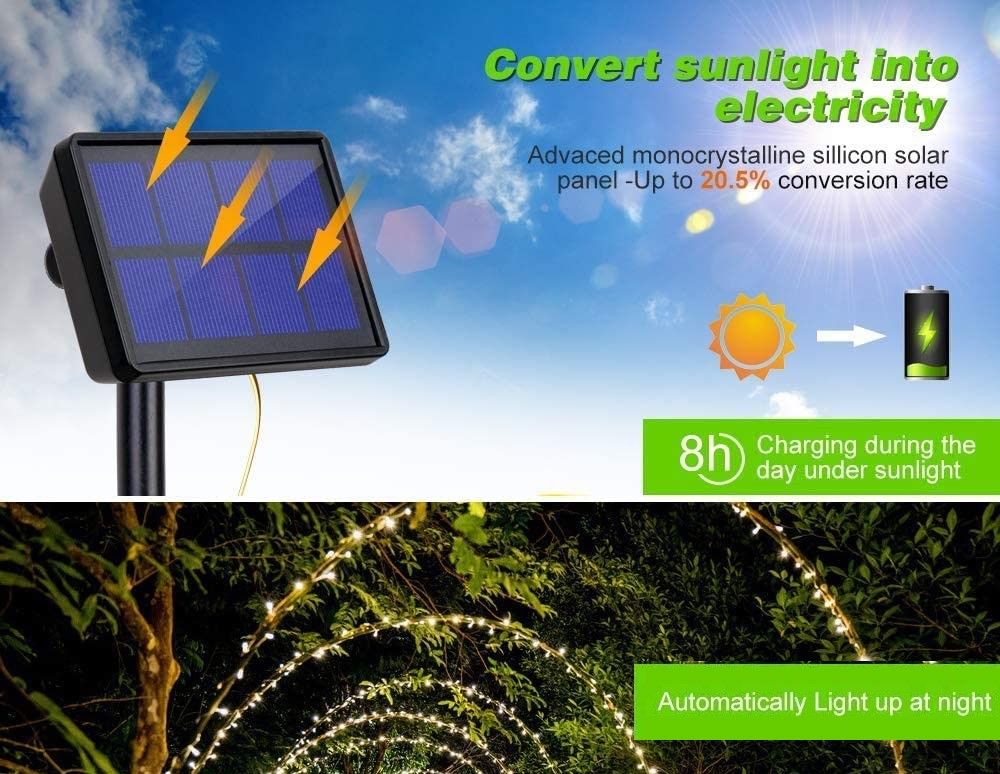 Allure Home Collections 200 LED Solar Fairy Lights