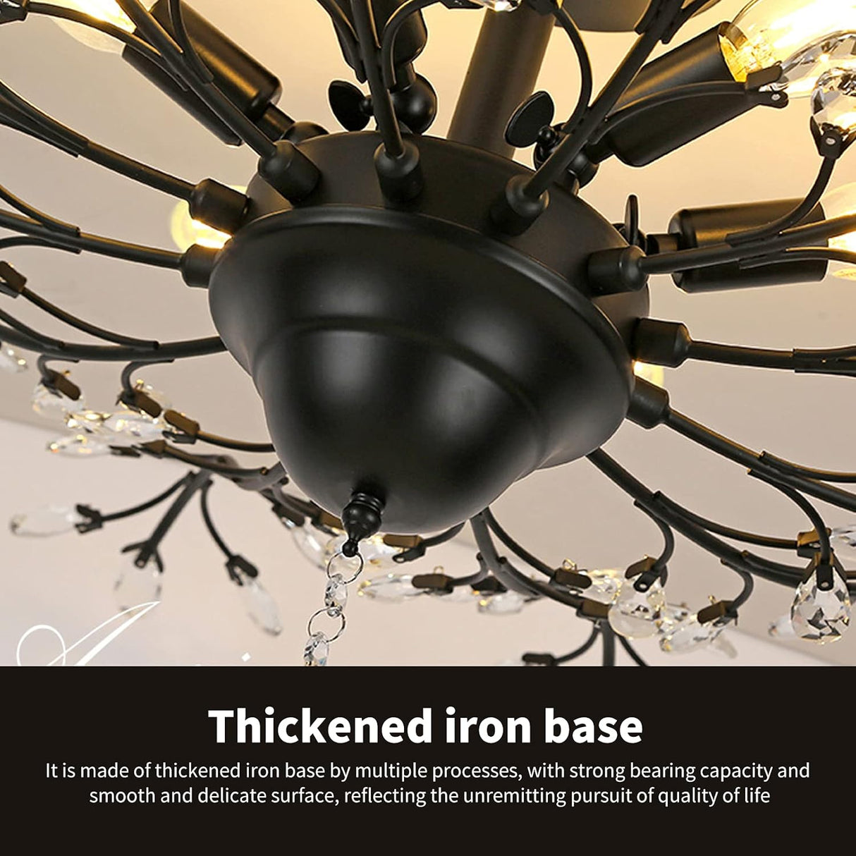 Elegant Vintage Crystal Chandelier – 5 Lights