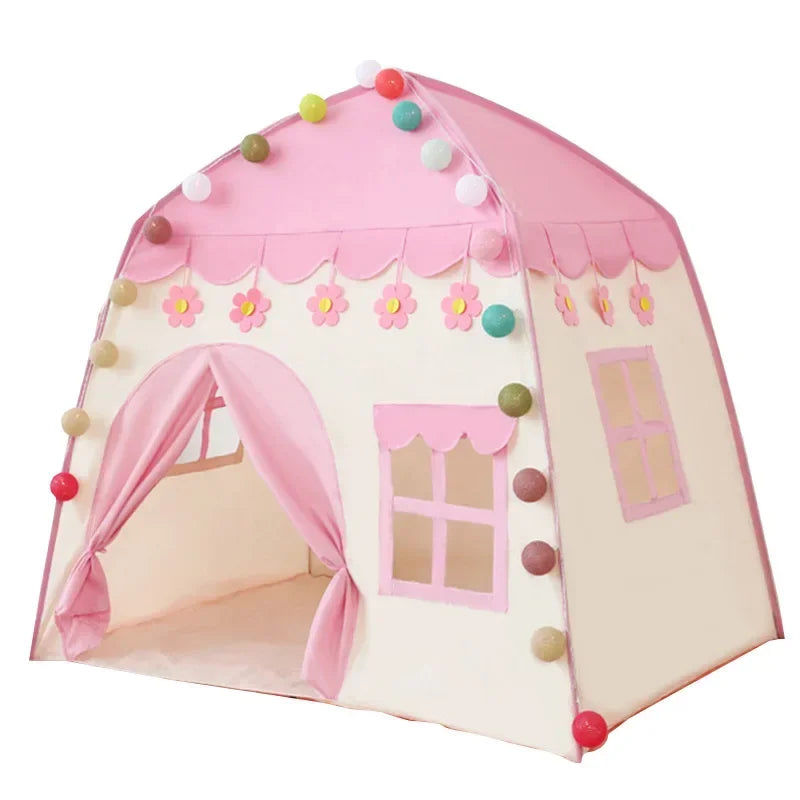 Alexandrina Kids Castle Tent, 130cm Pink Princess
