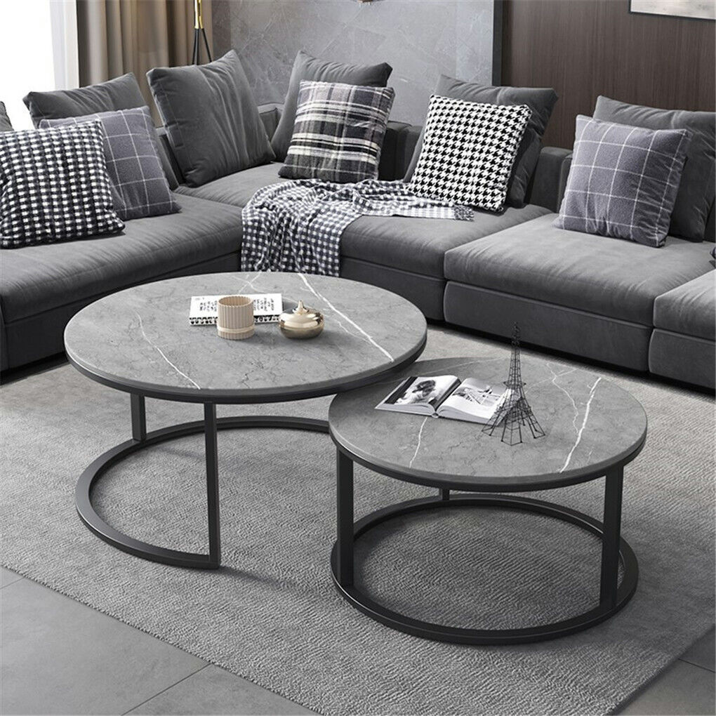 St Andrews grey sintered stone coffee table in a modern living room