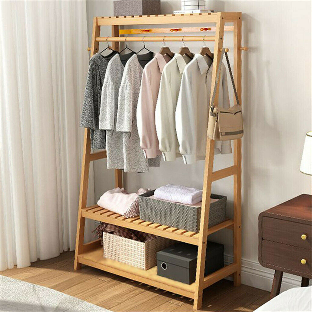 Woodend Bamboo Garment Rack, Natural