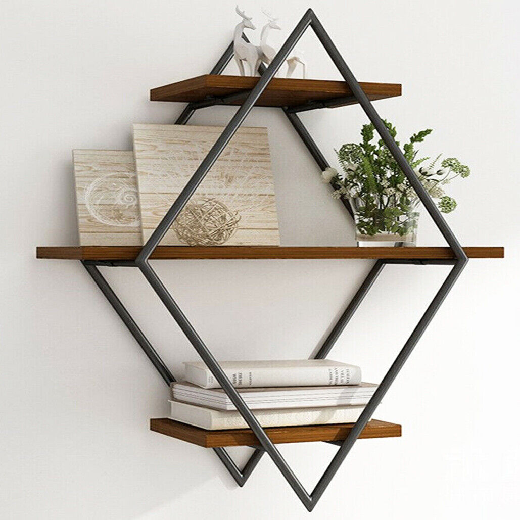 Beaumont 3 Tier Floating Wall Shelf, Natural