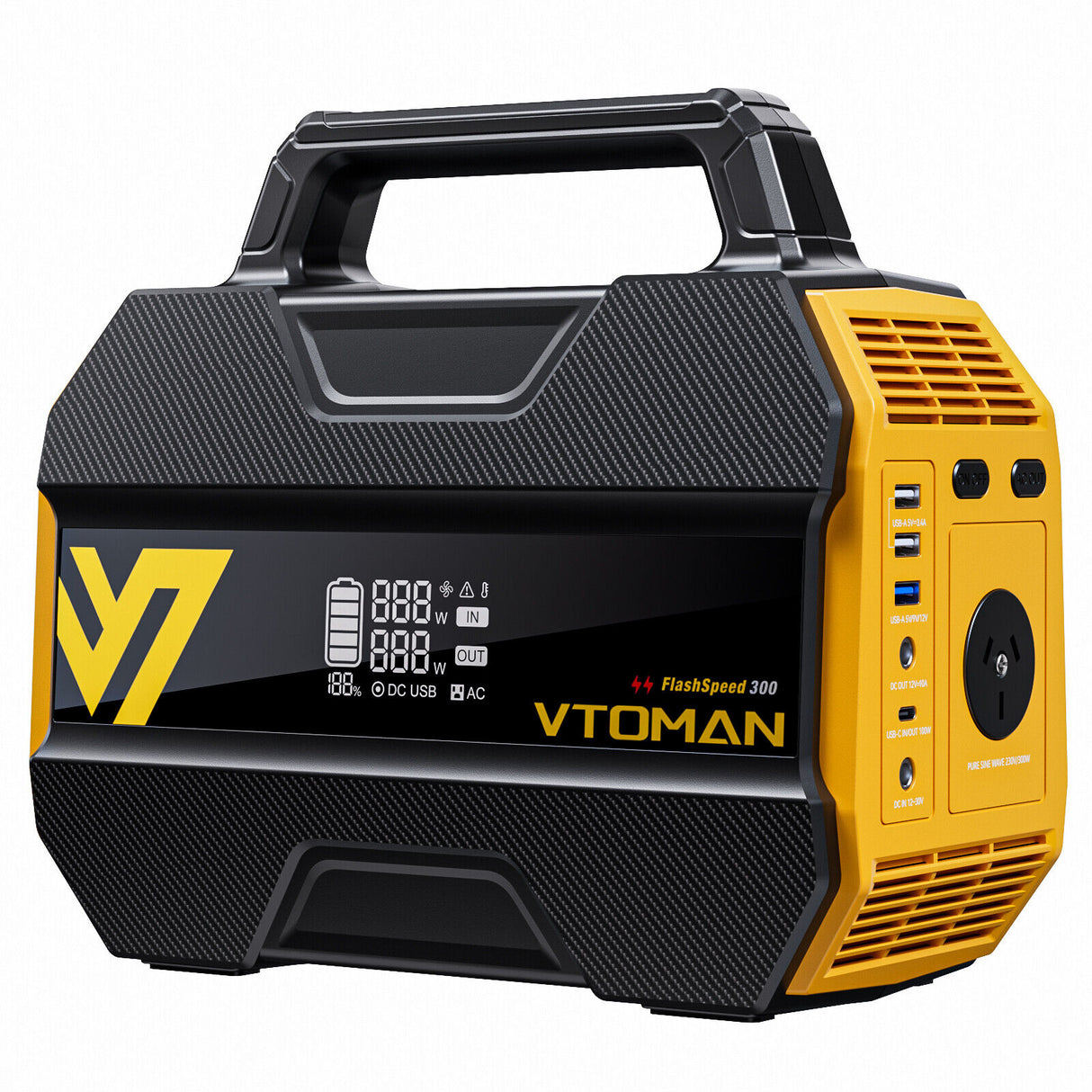 Portable Power Station, 600W Solar Camping