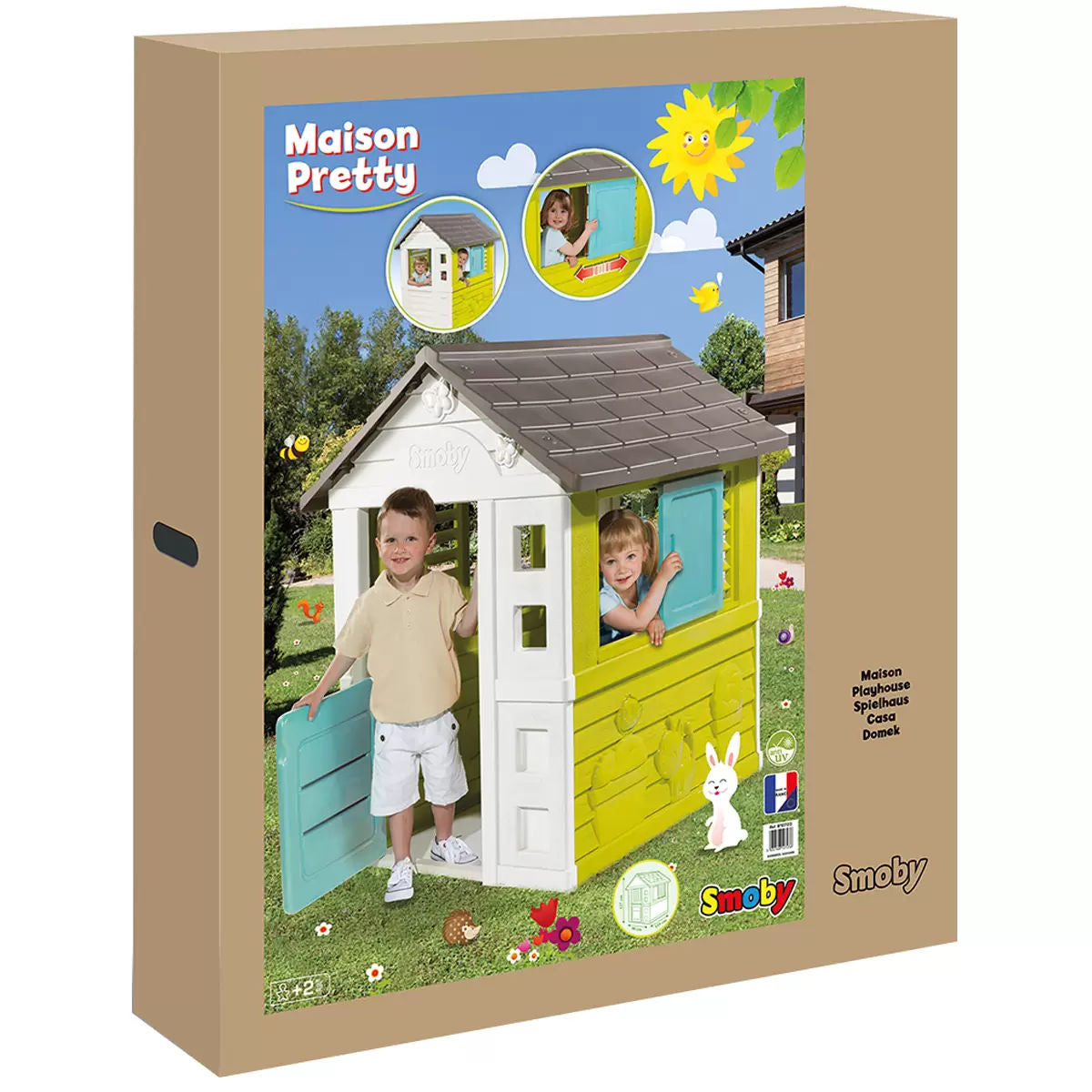 Kids Outdoor Playhouse with Shutters