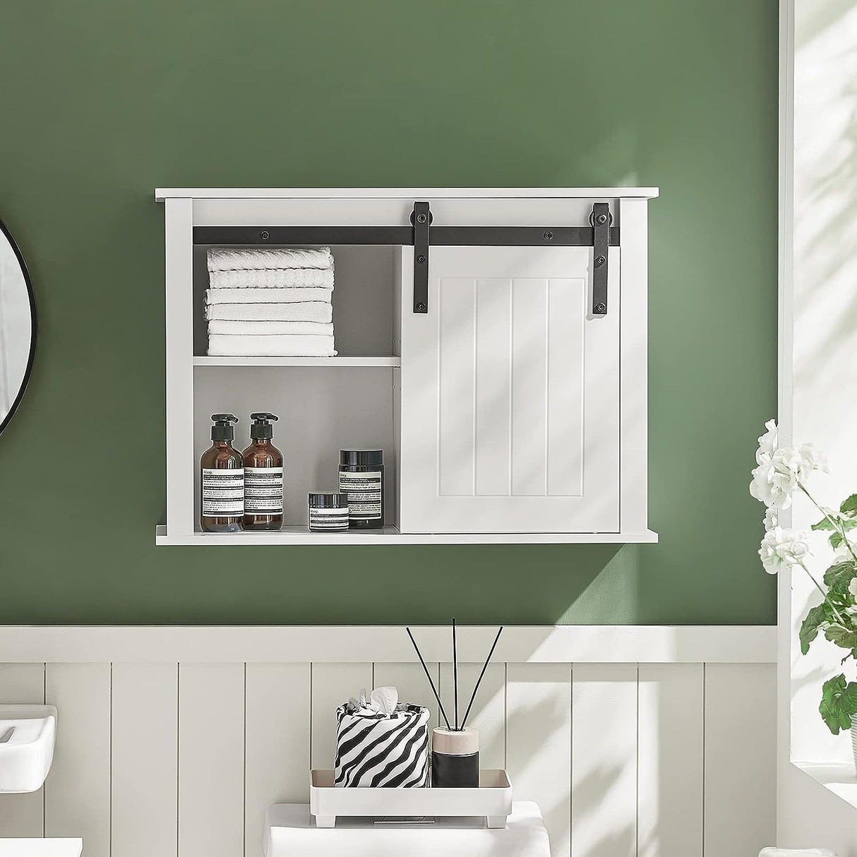 Carpenter Rocks Wall Mounted Bathroom Storage Cabinet, White image 8