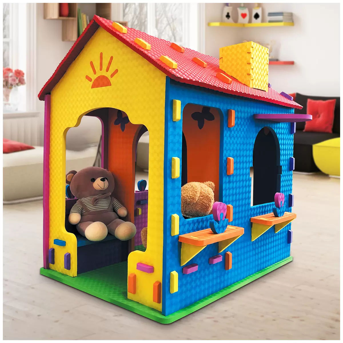 EVA foam two room playhouse
