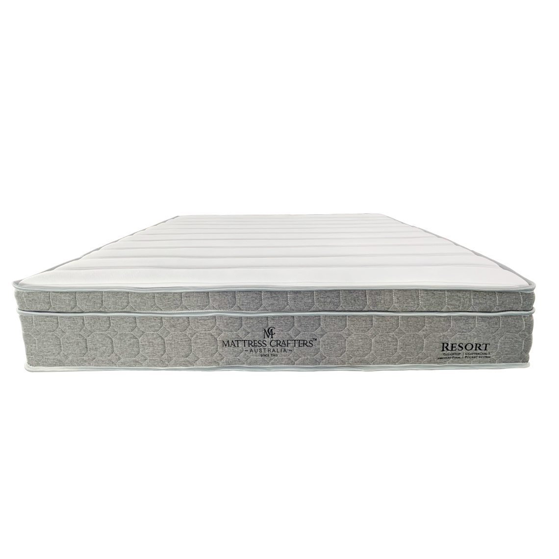 Medium firm 7 zone pocket spring mattress, 24cm queen