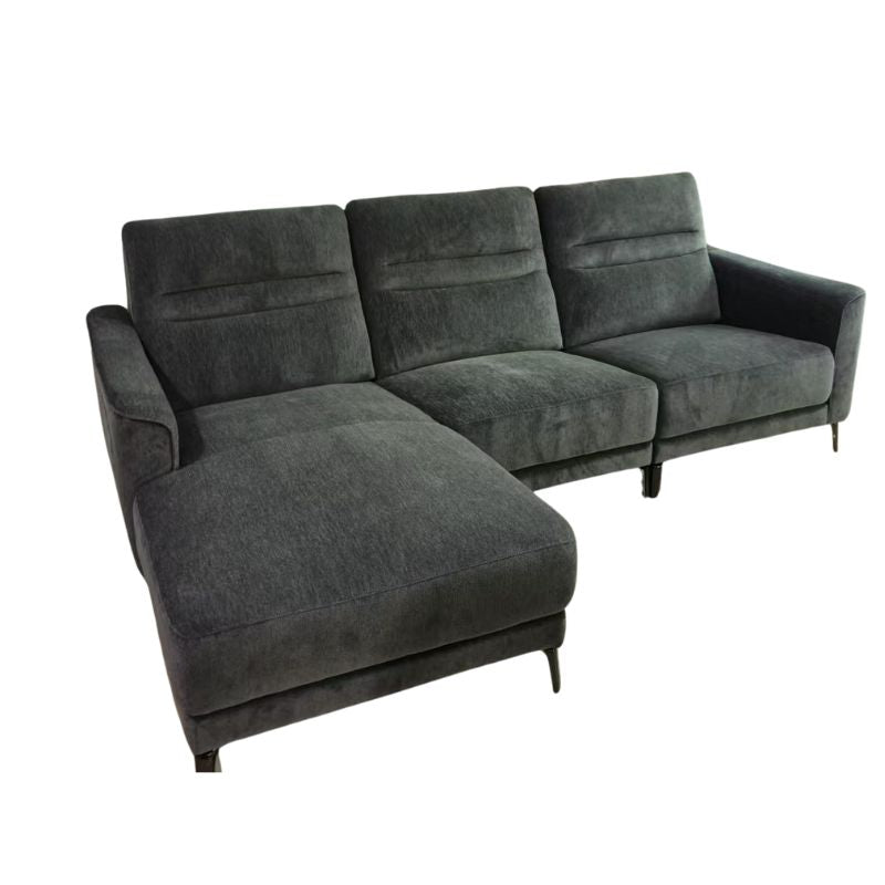 Gandia Chaise Sofa, Charcoal Grey