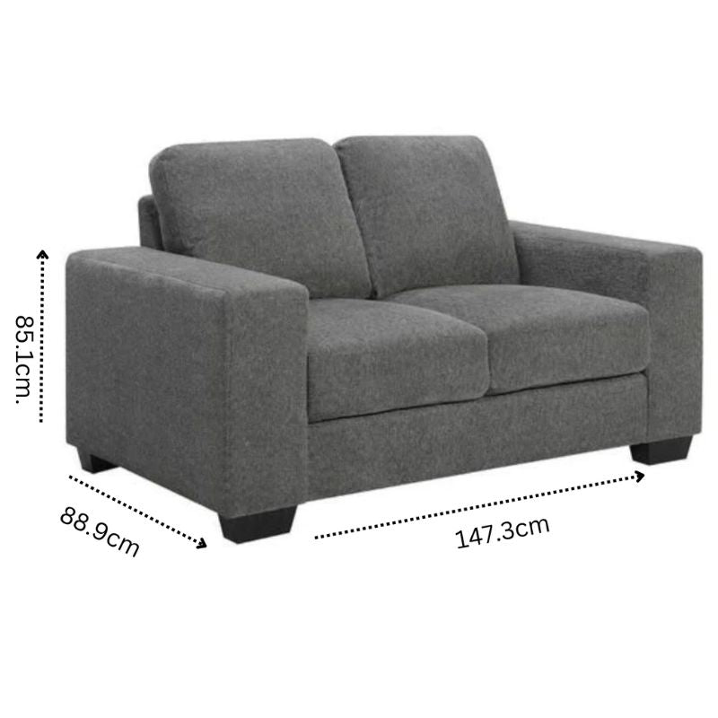 Cullera 2 Seater Sofa, Elephant Grey