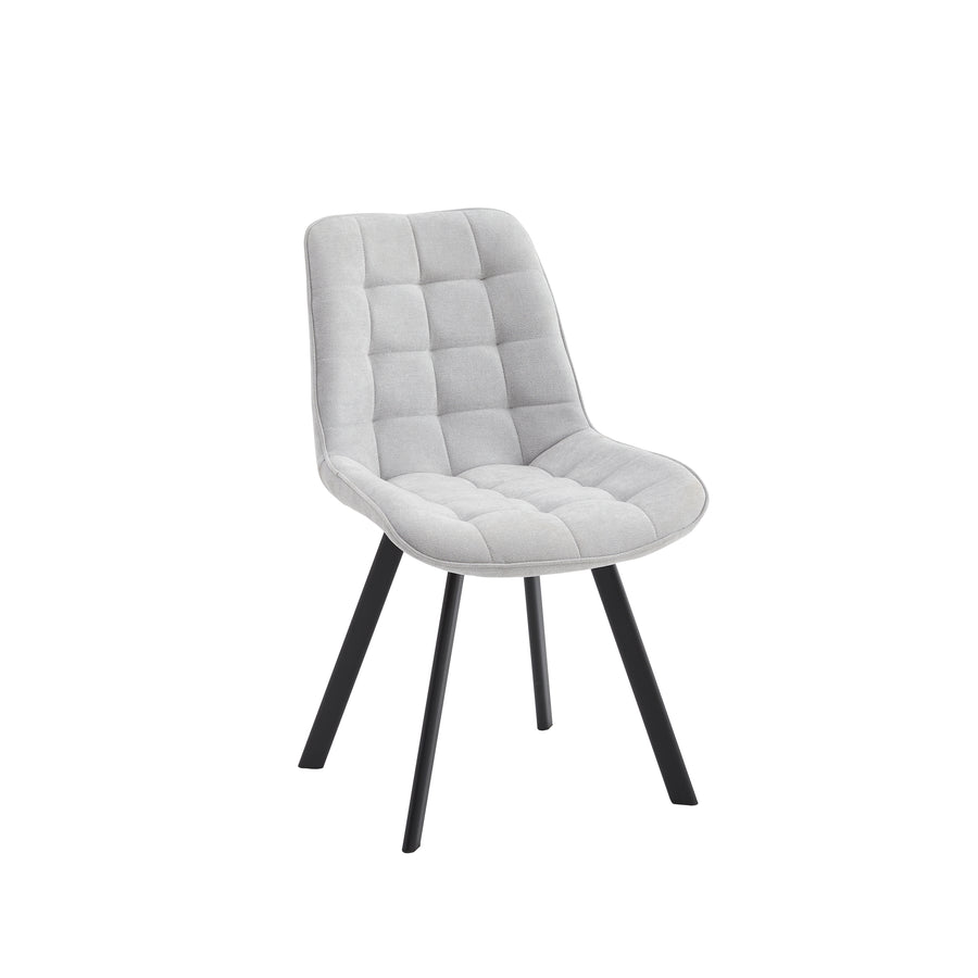 Neo Softy Fabric Dining Chairs — Set of 4, Grey or Dark Grey — Allure Home Collections
