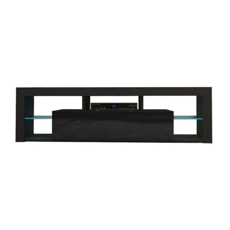 Youngtown 200cm Entertainment Unit, Black Gloss