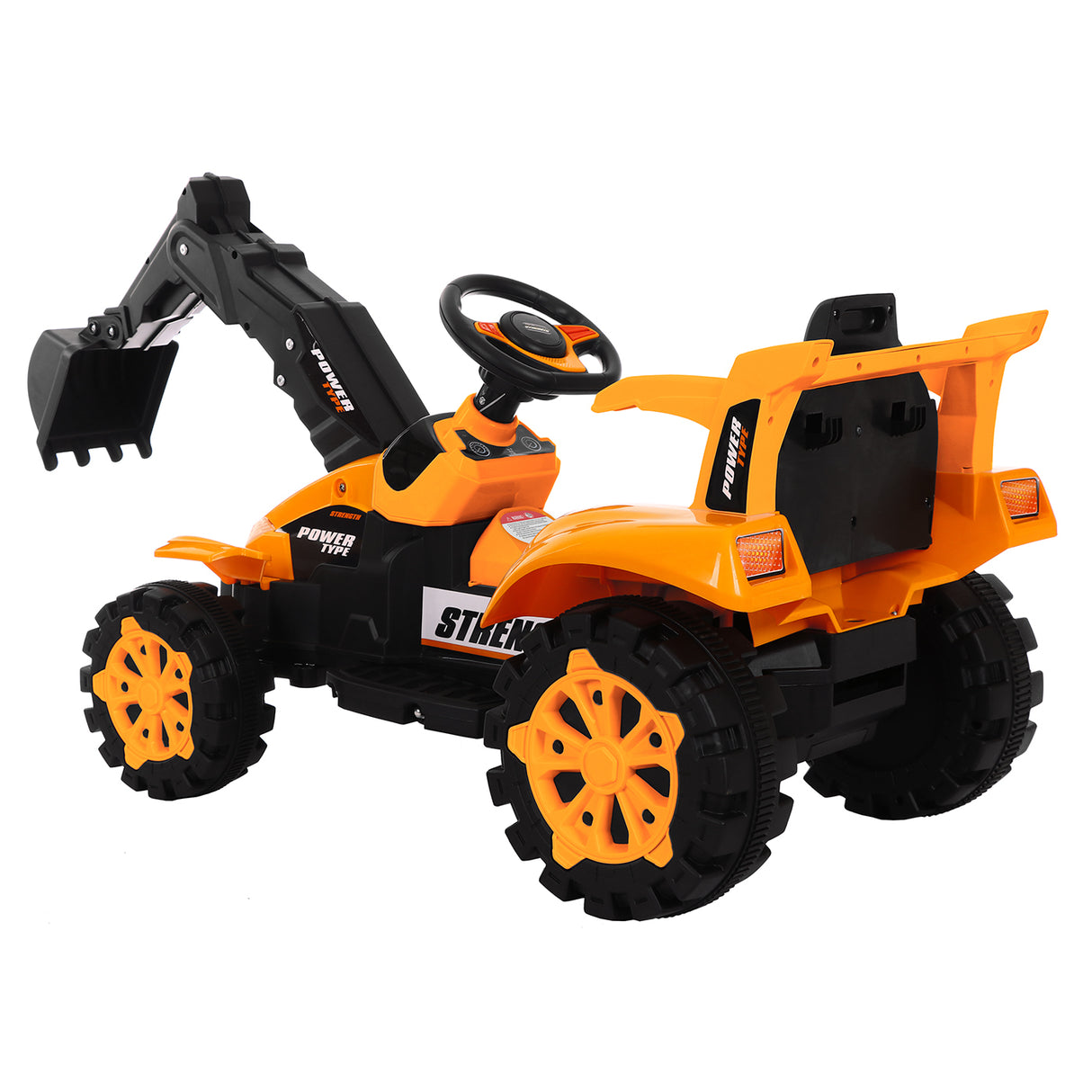Keevil Kids Ride On Excavator Dump Truck, Electric, 30kg Capacity