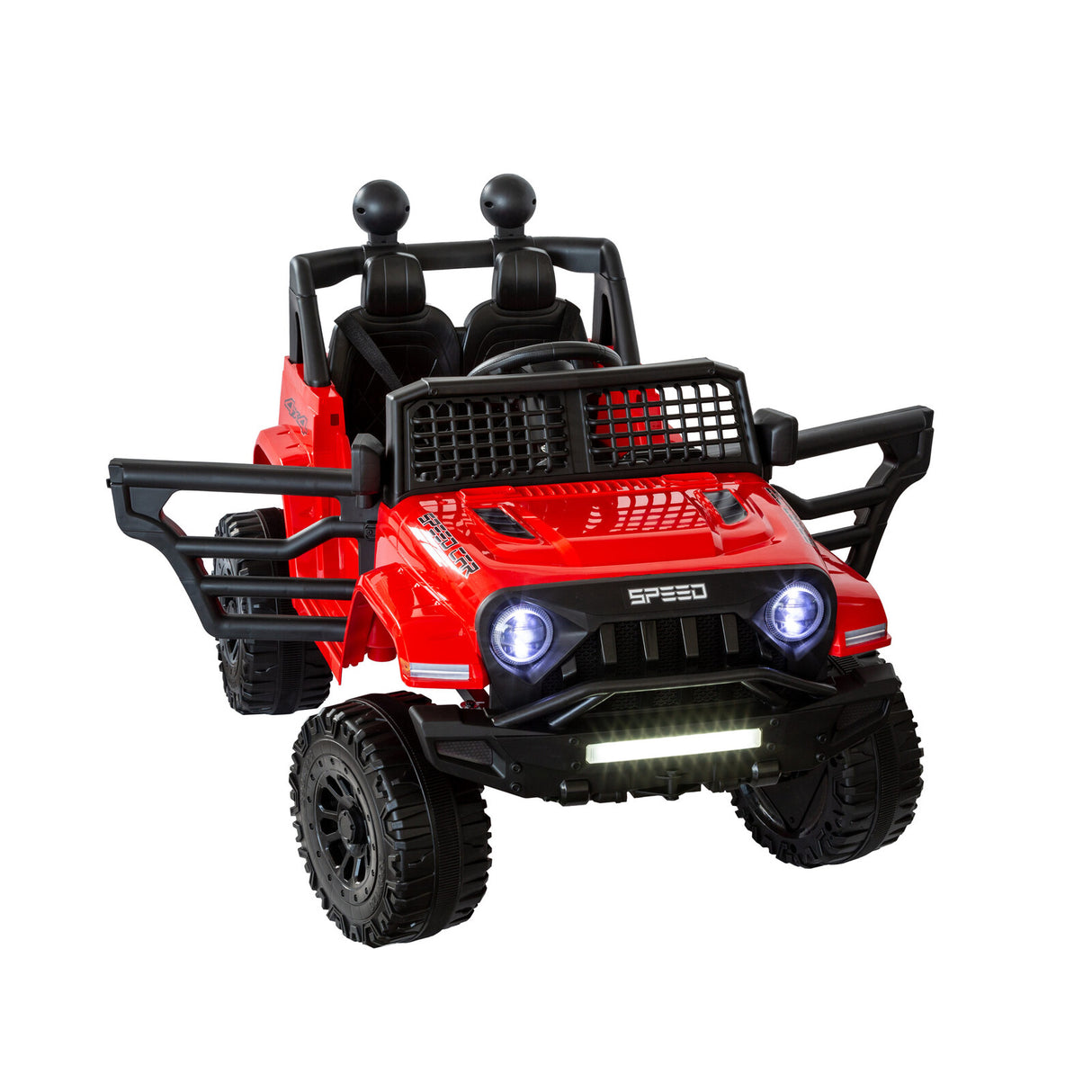 Dunsfold Kids Ride On Car, 12V Electric Off Road, Red