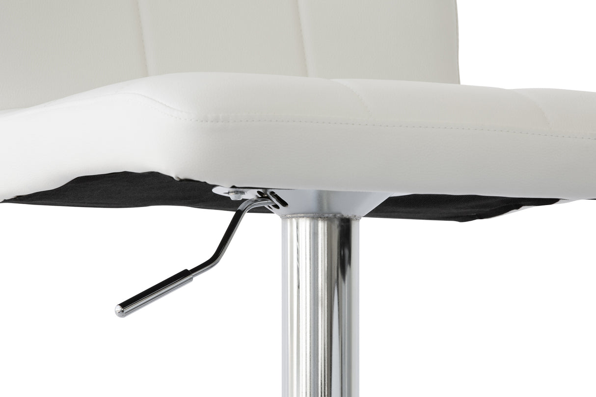 Curve Leather Barstools - Set of Two