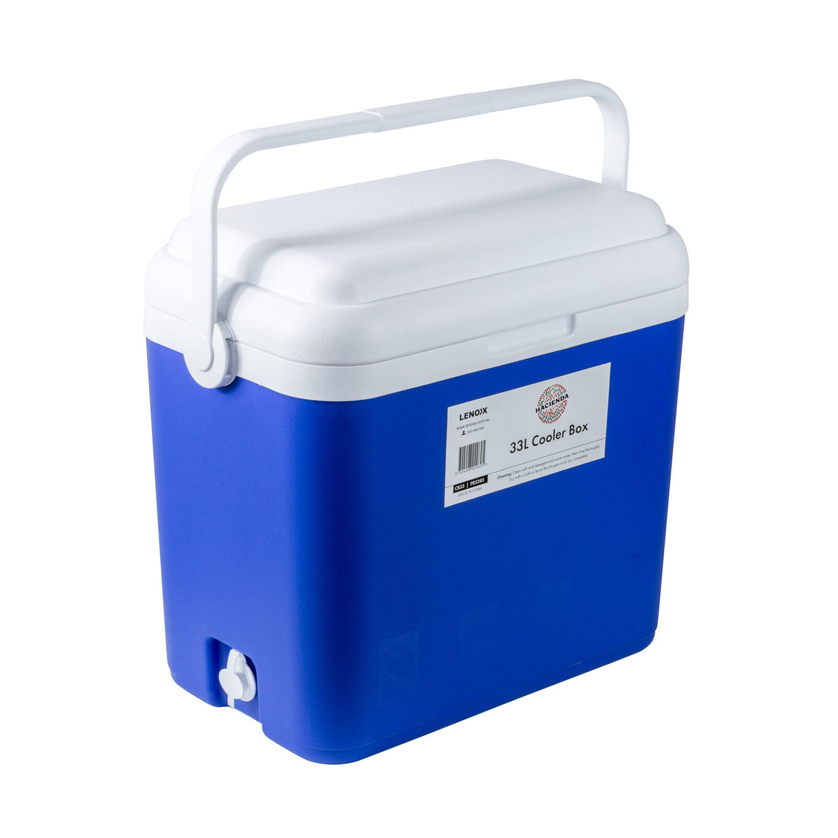 Nethercote Portable Cooler Box, 33L, Blue