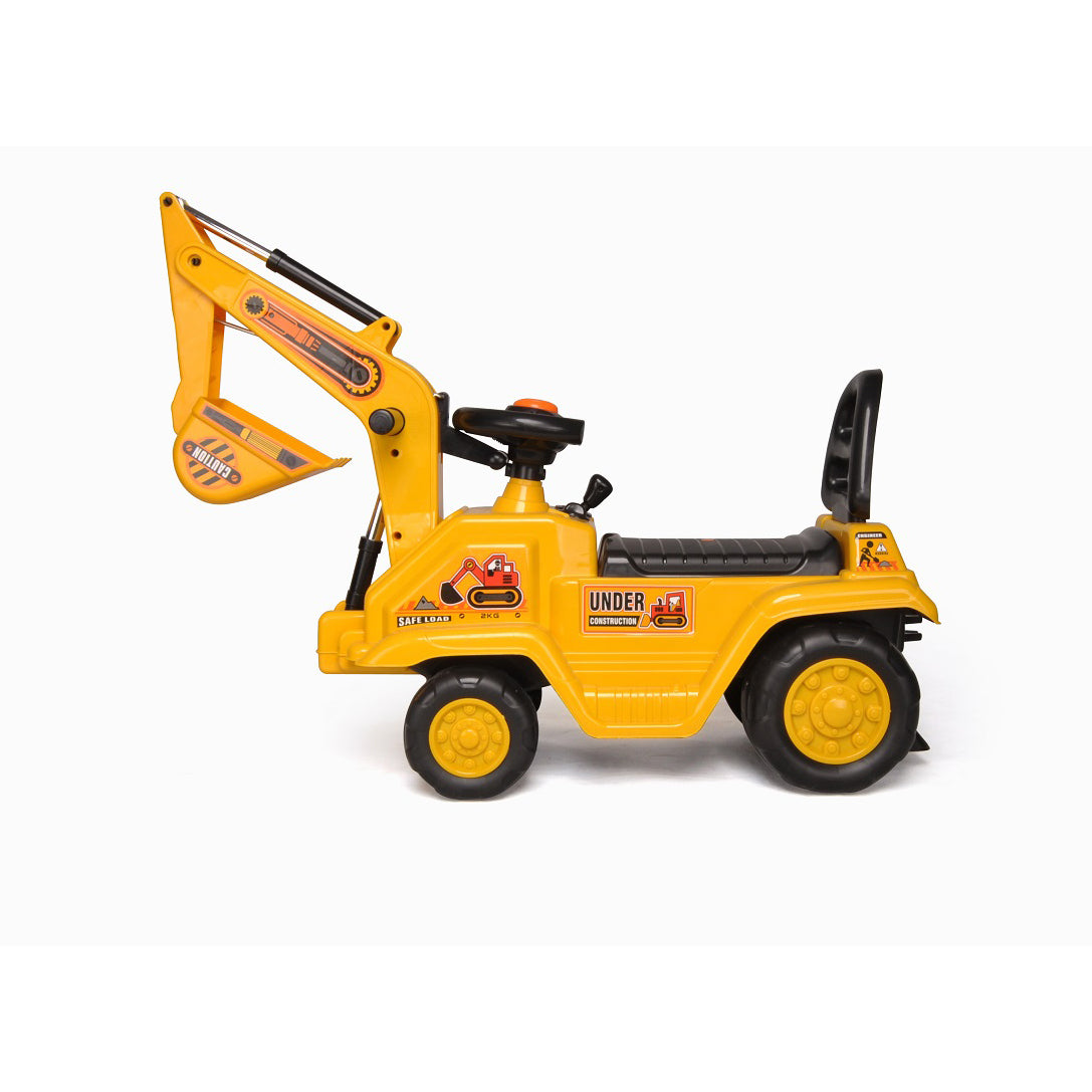 Kids Ride On Excavator Digger Yellow