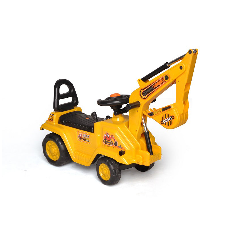 Kids Ride On Excavator Digger Yellow