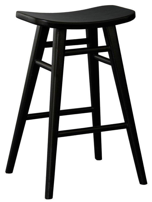 Point Nepean black oval timber counter stool in a modern Australian kitchen view 3
