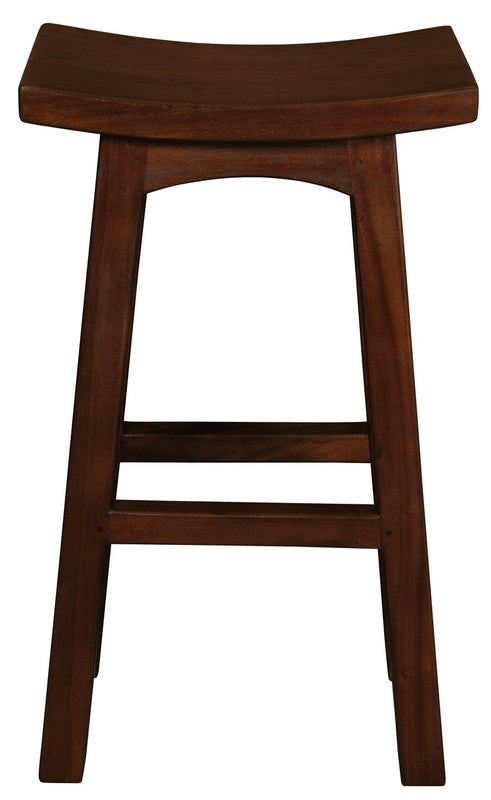 Tokyo solid mahogany timber bar stool in mahogany finish — Allure Home Collections