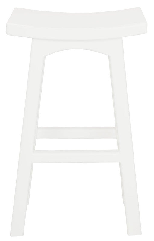Tokyo bar stool solid mahogany grain and satin finish detail — Allure Home Collections