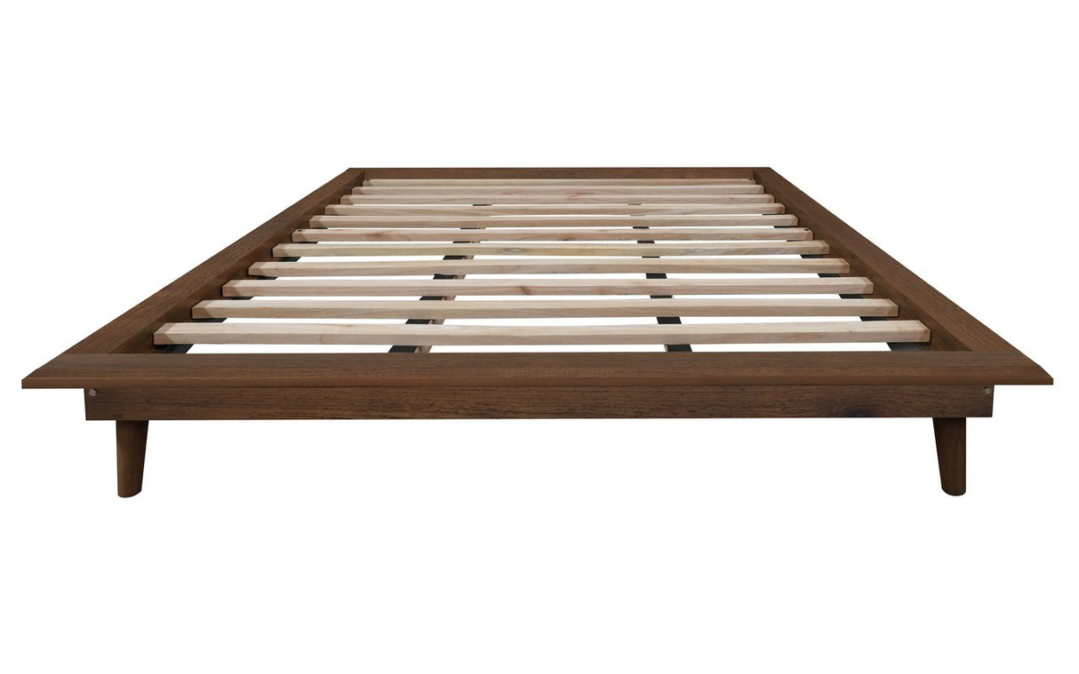 Gatsby Queen Size Platform Bed - Walnut