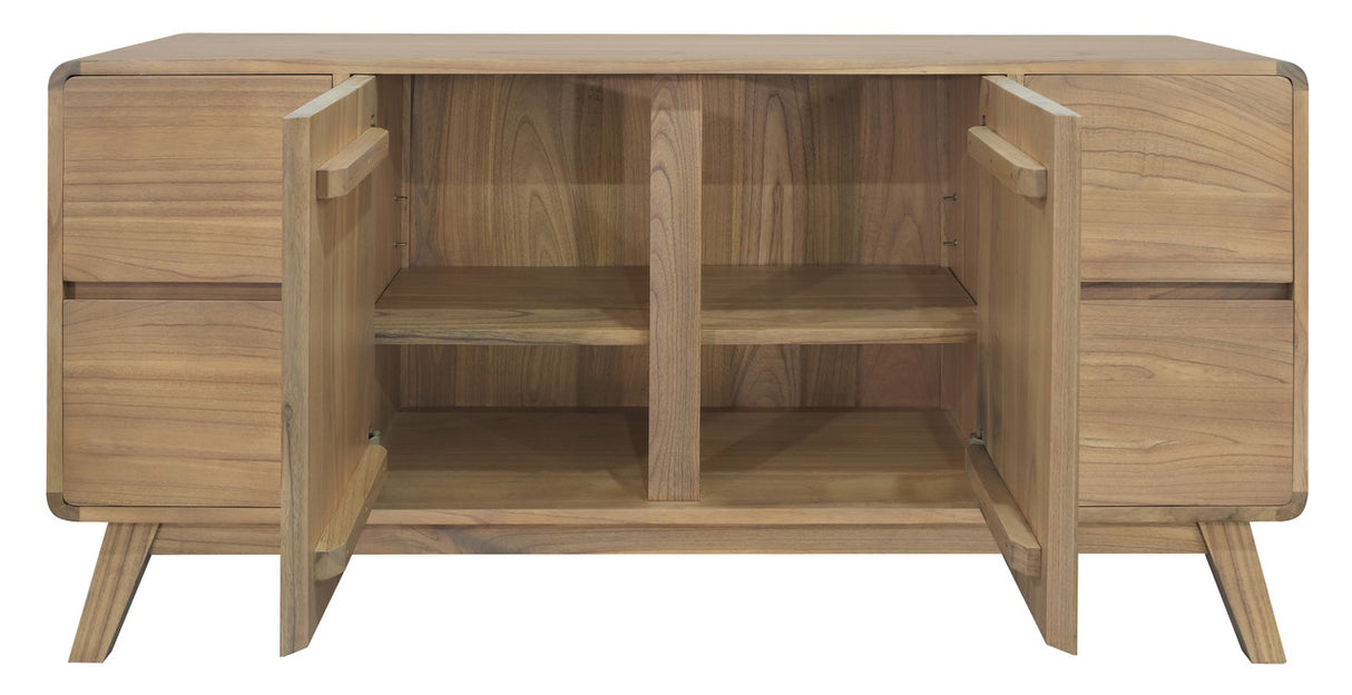 Murtho 2 Door 4 Drawer Buffet Sideboard, Natural