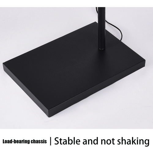 Half Moon LED Floor Fill Light Black with Phone Holder and Remote