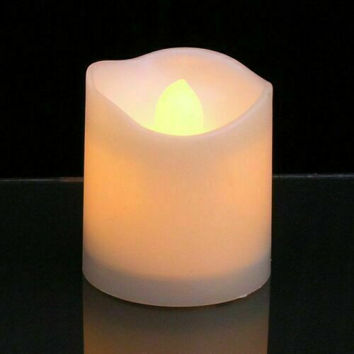 48-Pack Flameless LED Tea Light Candles — Battery Powered with On/Off Switch — Allure Home Collections