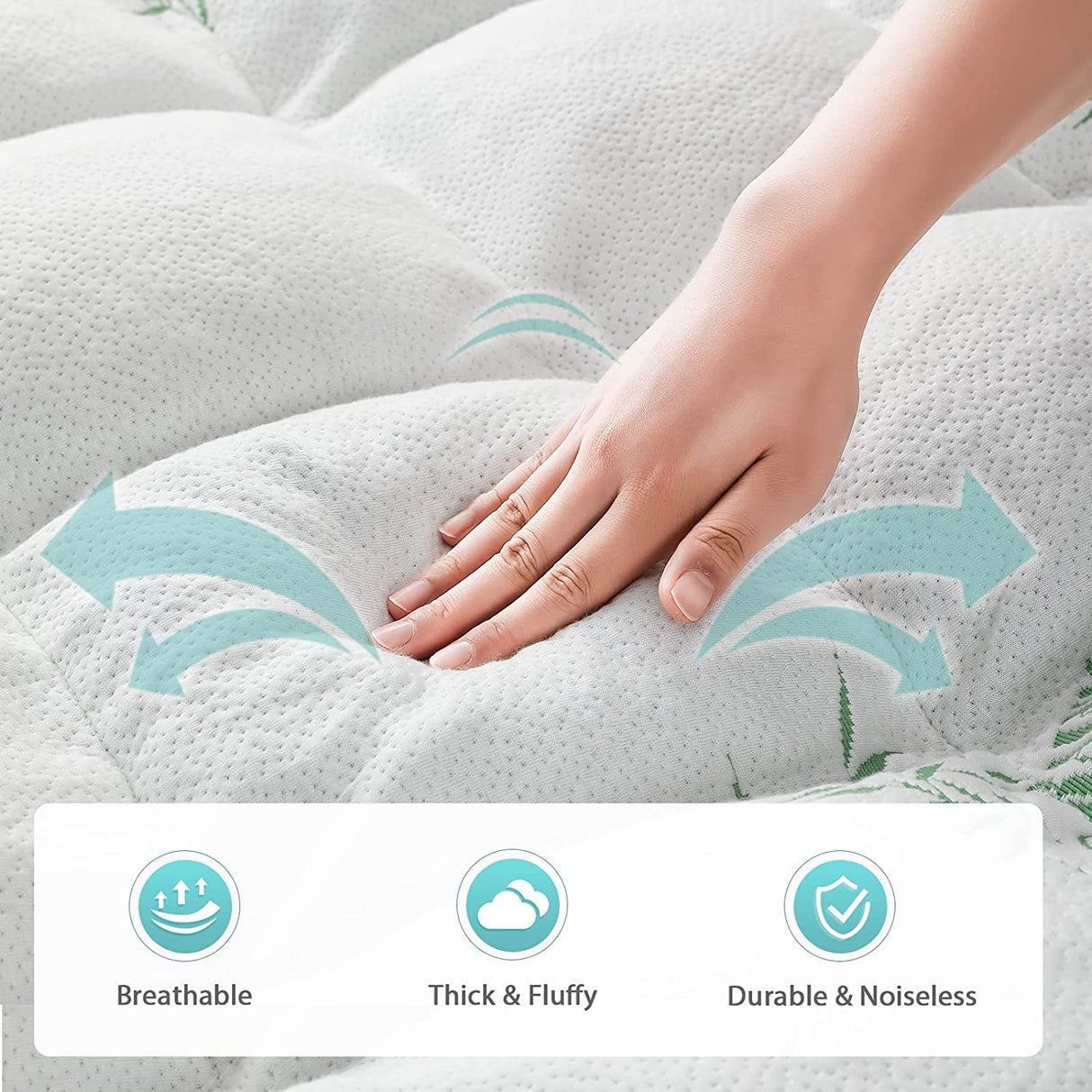 Bamboo Luxury Pillowtop Mattress Topper