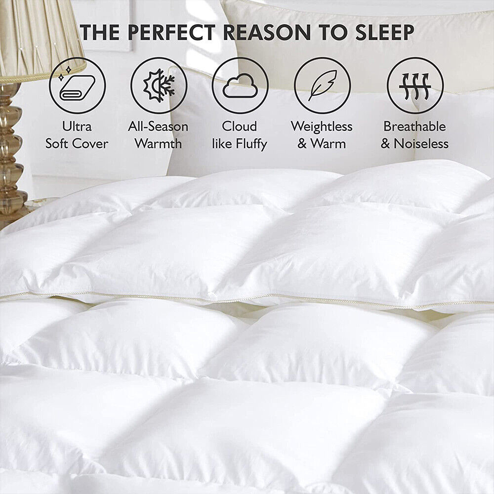 Goose Feather Down Quilt 500 GSM King Size