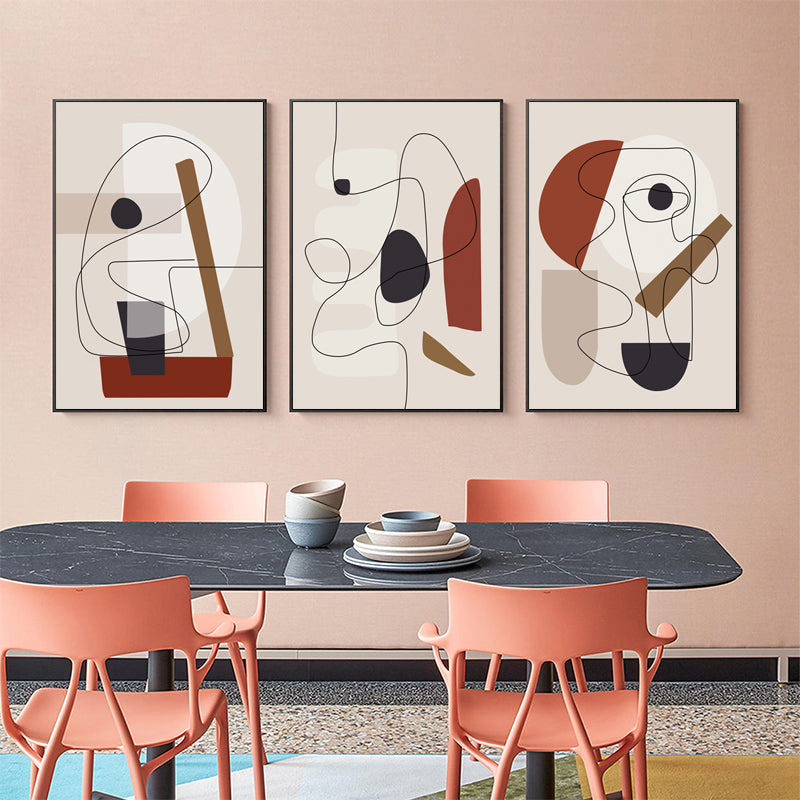 Abstract Line Art — 3-Panel Canvas Set — Allure Home Collections