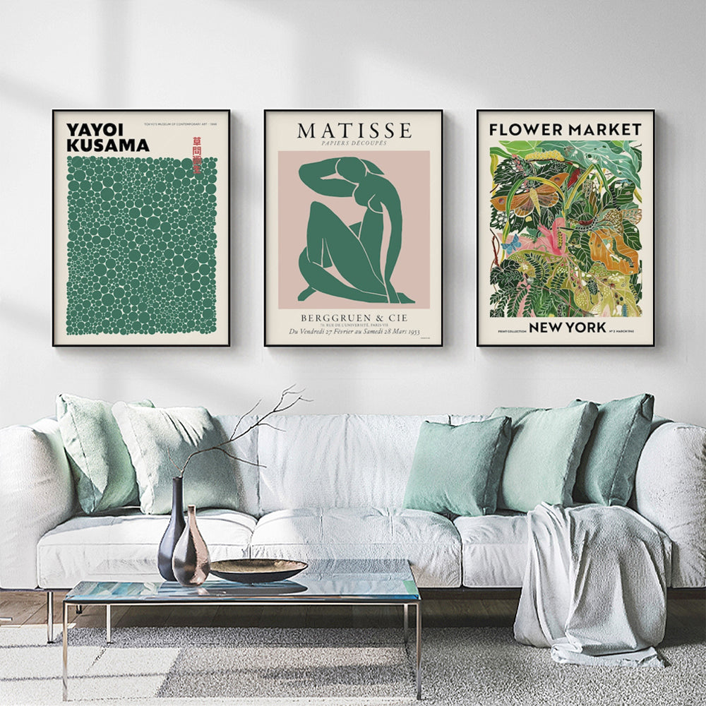 Flower Market — Modern Floral Canvas Print — Allure Home Collections