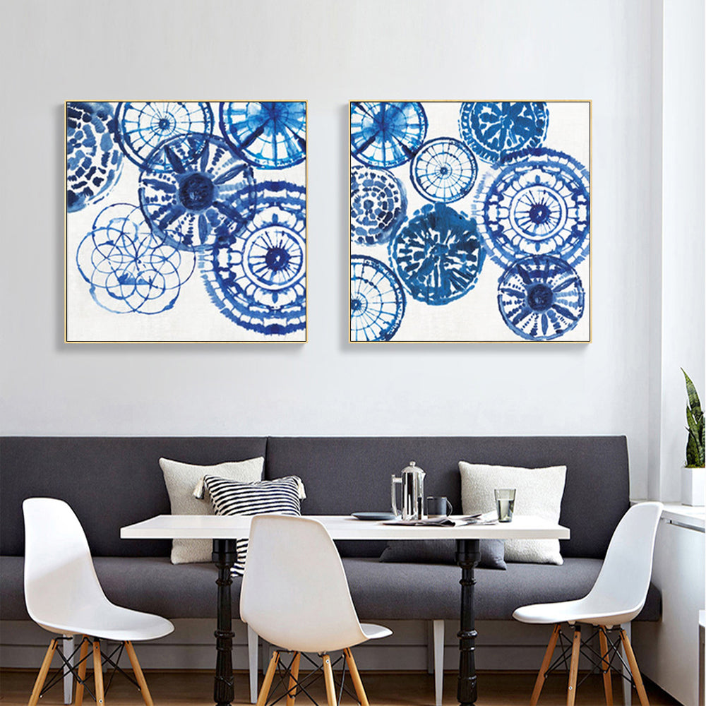 Modern Decorative — Gold-Framed 2-Panel Canvas Set — Allure Home Collections