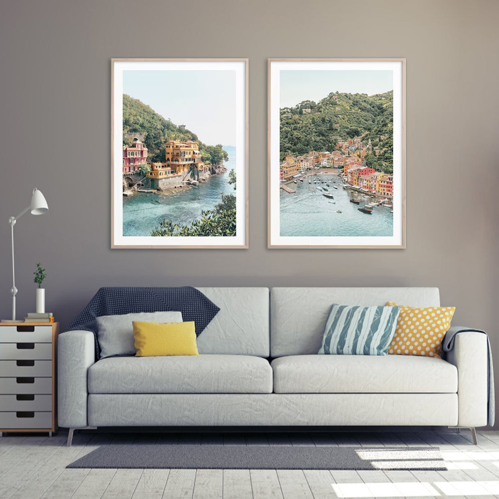 Italy Coast — 2-Panel Canvas Set, Australian-Made — Allure Home Collections