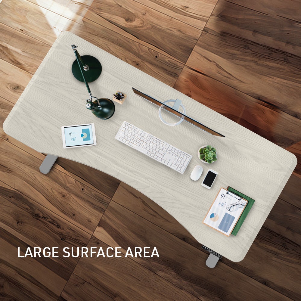FORTIA Electric Sit-Stand Desk 150 x 68cm White or White Oak — Allure Home Collections