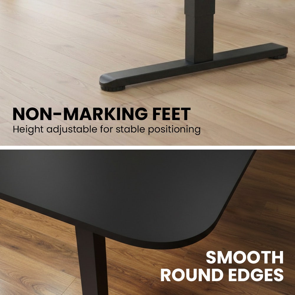 Farrer Corner Desk, Black 160cm