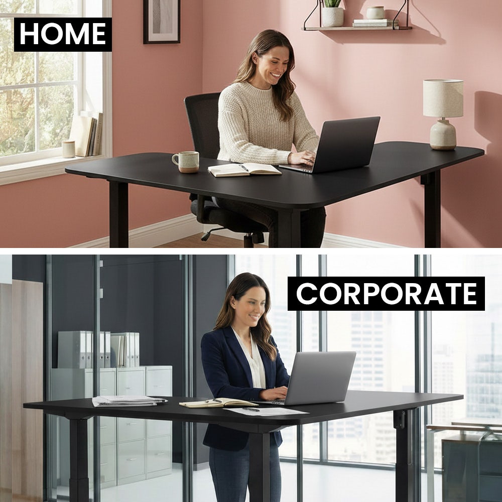 Farrer Corner Desk, Black 160cm