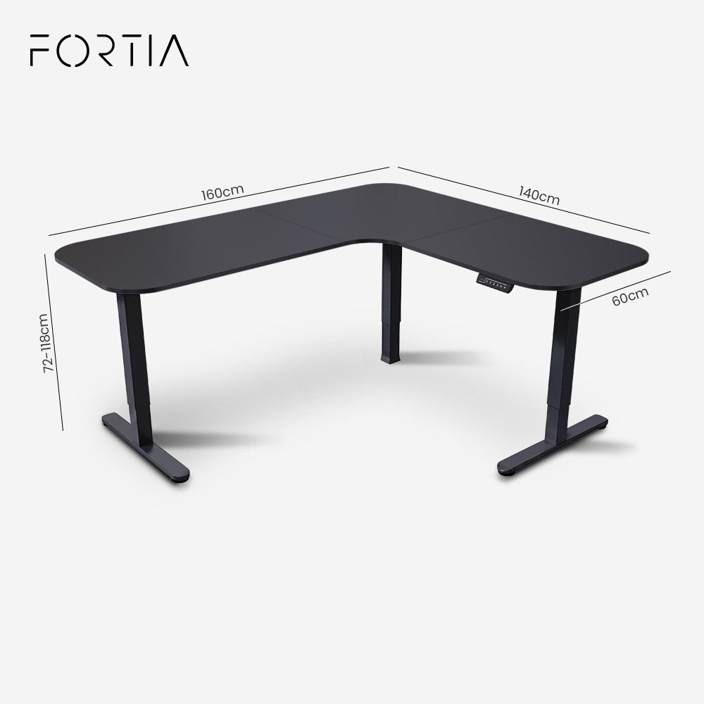 Farrer Corner Desk, Black 160cm